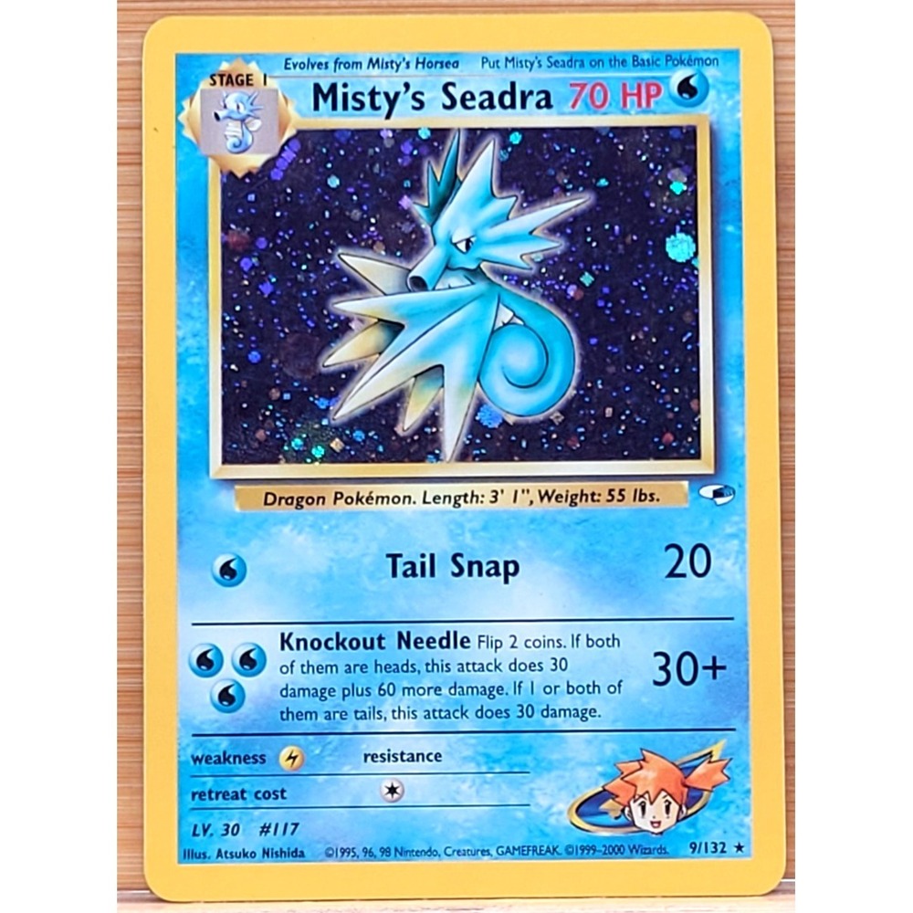 Misty's Seadra 009/132 Gym Heroes Holo POKEMON